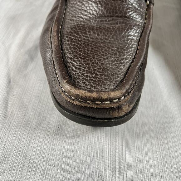 Salvatore Ferragamo Grandioso Gancini Men’s Size 8 Wide Horse Bit Brown Loafers main image 6